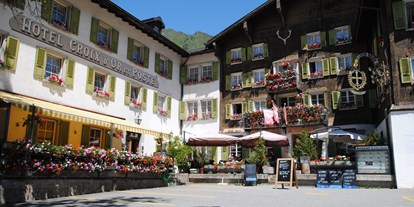 Hundehotel - Umgebungsschwerpunkt: Berg - Wallis - Hotelansicht - Hotel Croix d`Or et Poste